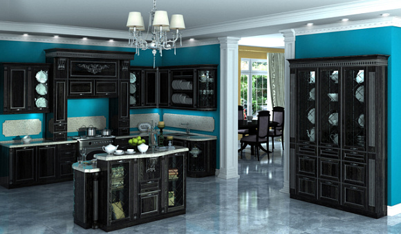 Темная кухня в Ростове-на-Дону