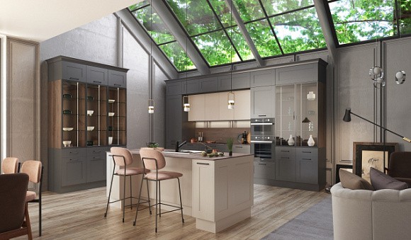 Коричневая кухня в Санкт-Петербурге