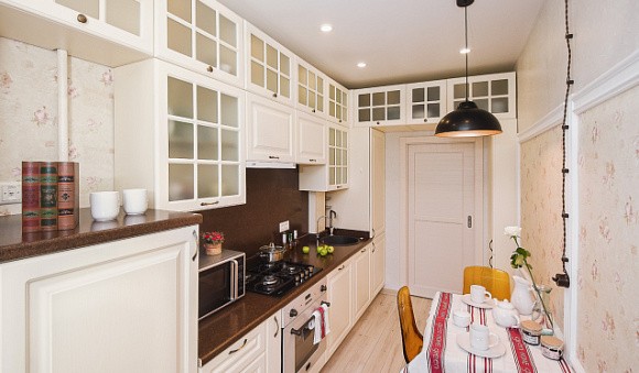 Бежевая кухня во Владикавказе