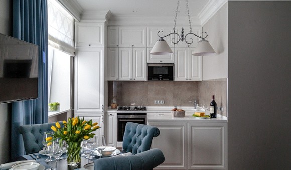 Светлая кухня в Воронеже