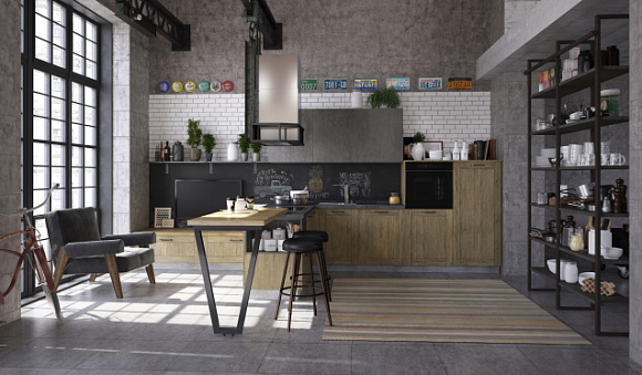 Темная кухня в Тольятти