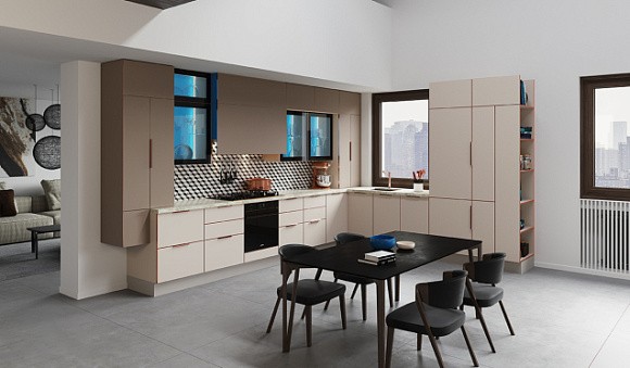 Светлая кухня в Сочи