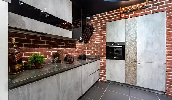 Коричневая кухня в Санкт-Петербурге