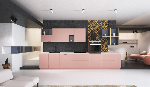 Светлая кухня в Екатеринбурге