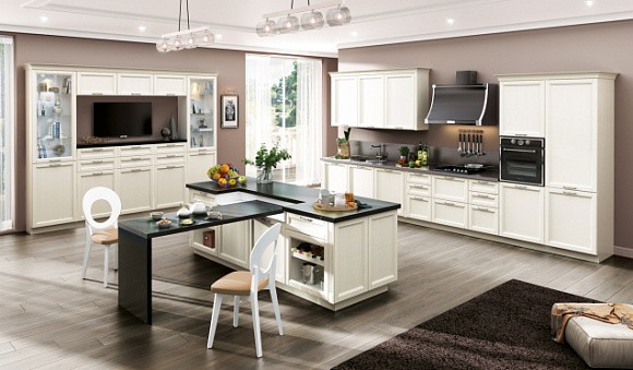 Светлая кухня в Воронеже