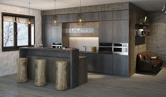 Коричневая кухня во Владикавказе