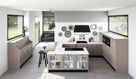 Бежевая кухня во Владикавказе