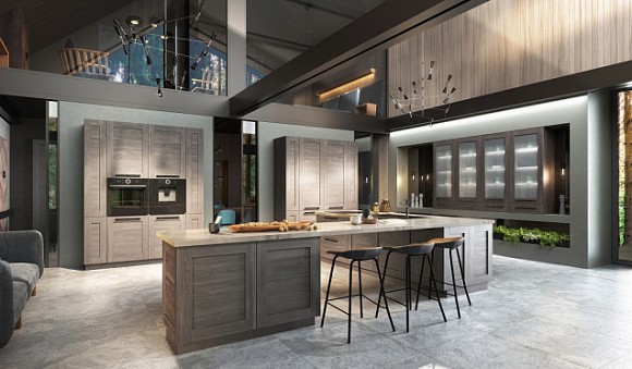 Коричневая кухня в Санкт-Петербурге