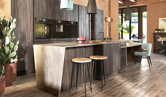 Темная кухня в Ростове-на-Дону