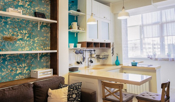 Бежевая кухня во Владикавказе