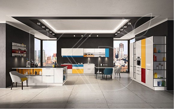 Белые кухни в современном стиле